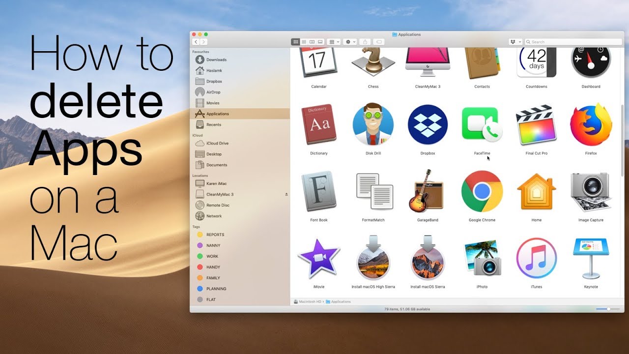 How Delete An App On Your Mac